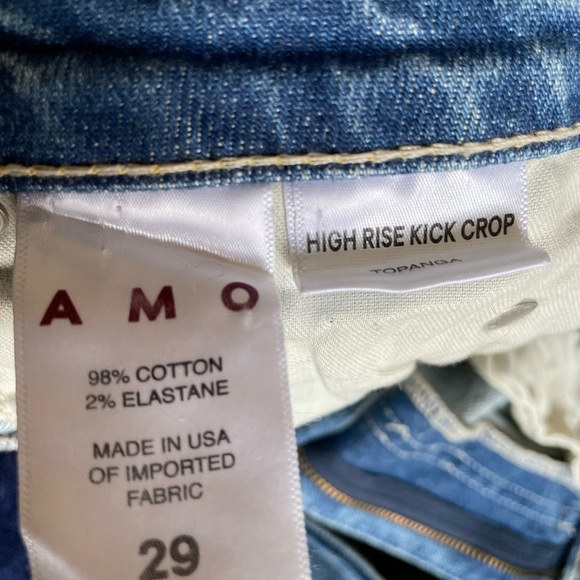 AMO jeans high rise kick crop - Picture 3 of 5